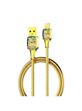كابل شحن ونقل بيانات LDNIO LS881 USB الى Lightning سريع 30W طول 1 متر نواة نحاسية – ذهبي