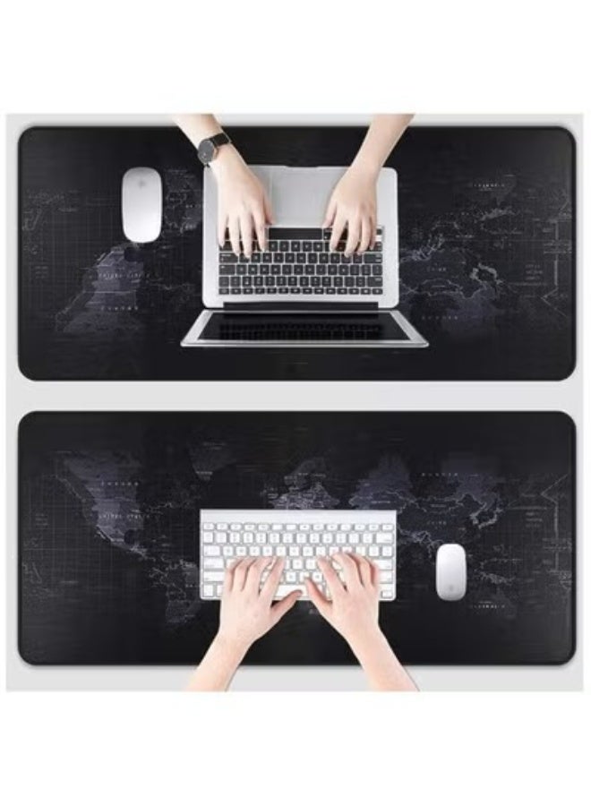Large Gaming Mouse Map Pad 700×300×4MM ,with Non-Slip Base,Waterproof and Foldable Pad,Desktop Pad Suitable for Gamers, 