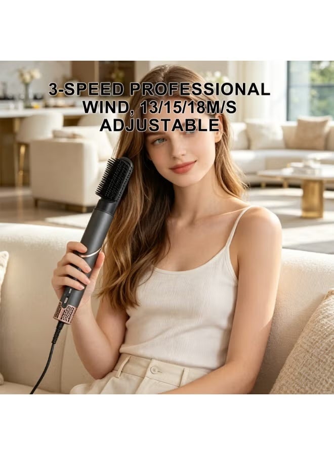 SK-15052 6-in-1 Digital Hair Dryer & Styler – 1600W, Up to 110,000 RPM, 6 Interchangeable Attachments, 2 Curling Irons &