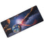 Gaming Mouse Pad, red moon, Extended Large Desk Mat, Big Computer Keyboard Desk Pad, Stitched Edges Mousepad, (70CM  x 3