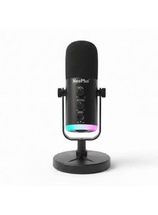 Wireless Microphone with ANC Noise Reduction – Portable Clip-On Mic for Podcast, YouTube, Vlogging & Content Creation