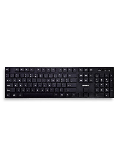 Forev 2.4G Wireless Keyboard+Mouse Set First Choice For Office Business FV-W806 , Wireless technology , Energy saving , Ergonomic Design , Waterproof , 2.4G Wireless