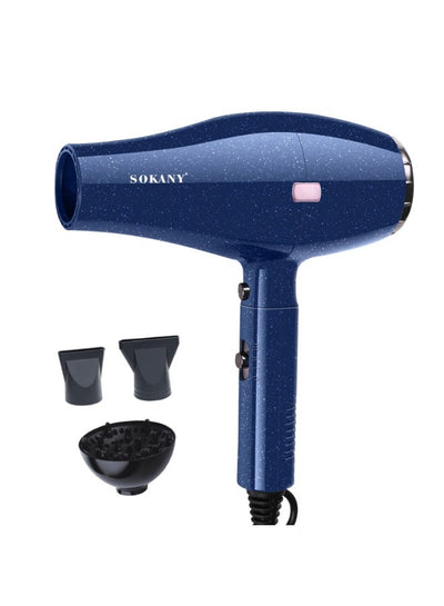 SK-2227 Professional Ionic Hair Dryer 3000W with Diffuser & Concentrator Nozzle, Fast Drying, 2 Speeds & 2 Heat Settings