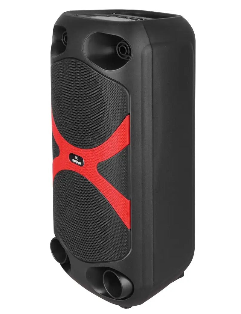 GT-443 Portable Bluetooth Speaker, Dual 4-Inch Wireless Party Speaker, 10W Powerful Sound, 1200mAh Rechargeable Battery,