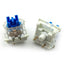 Mechanical Keyboard Blue Switches 3-Pin Linear Switches, Dust-Proof Black Housing DIY Replacement Key Switches for Mecha