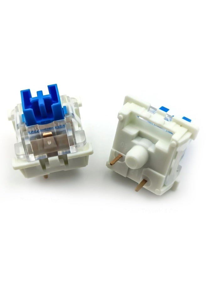 Mechanical Keyboard Blue Switches 3-Pin Linear Switches, Dust-Proof Black Housing DIY Replacement Key Switches for Mecha