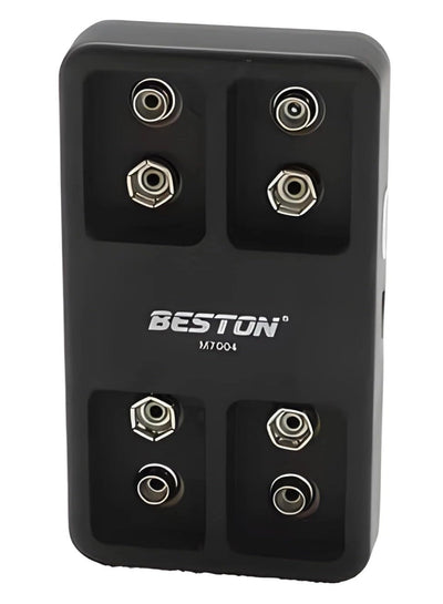 شاحن بطاريات BESTON M7004 لبطاريات 9V أسود