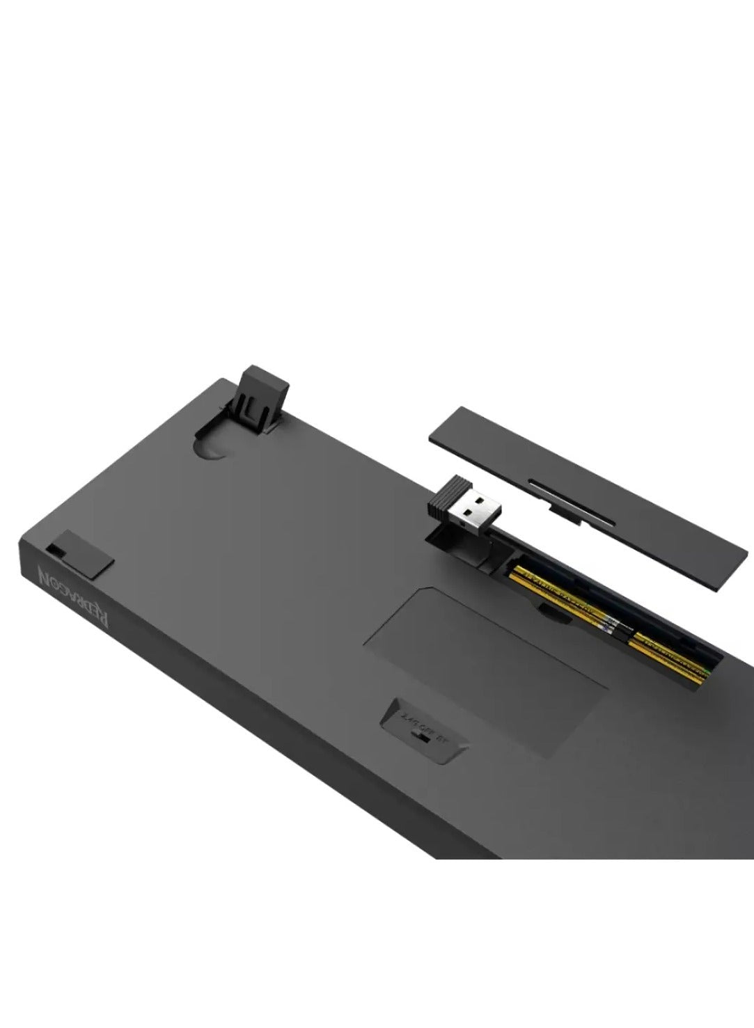 كيبورد جيمنج Redragon K662L-G1RS Gwern ميكانيكال بلوتوث رمادي وأسود