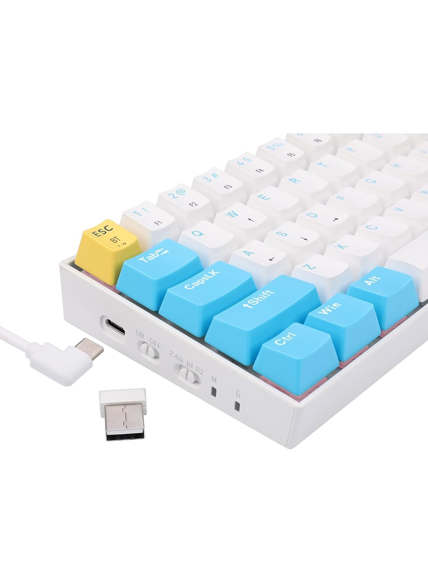 السويتشات القابلة للتبديل في كيبورد Redragon K530W-RGB