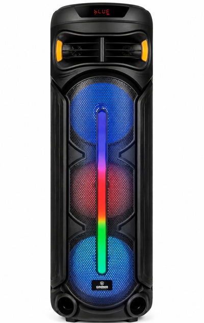 GT-8089 Party Speaker, Powerful Deep Bass Multimedia Speaker with Treble & Bass Control, Microphone Input, Master Volume