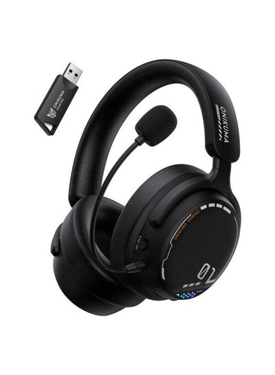 GT886 3-Mode Gaming Headset – 2.4GHz USB, Bluetooth & Wired, 40mm Drivers, Noise-Cancelling Microphone Adjustable, Up to