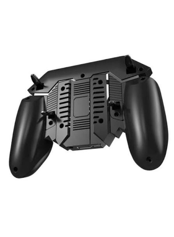 Mobile Gaming Controller With Cooling Fan, 6 Finger Trigger Design, Rechargeable 1200mAh Battery, Ergonomic Phone Gamepa