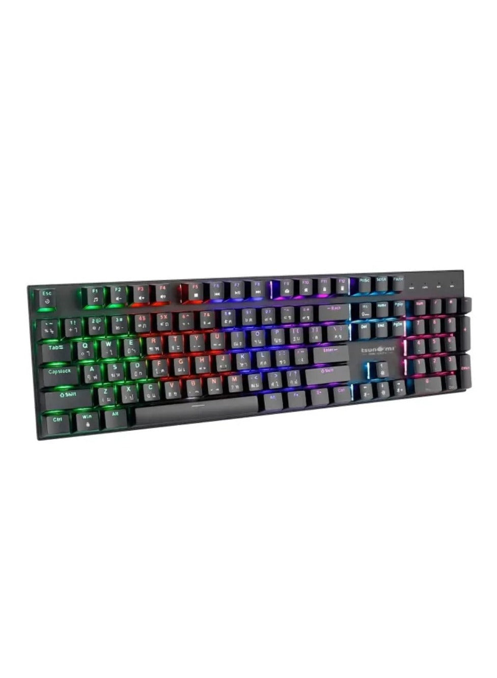 Professional Wired gaming keyboard for computer and lap top (RGB), 104 keys with USB cable and Type C port mechanical blue switch use in home and office