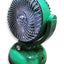 Portable Mini Desktop Fan USB Rechargeable Cute 250MAH Small Electric Fan For School , LD8309 Green