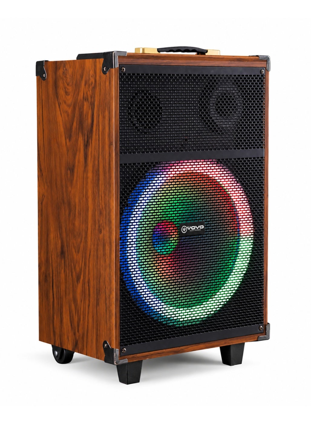 V-1235 Portable Bluetooth Speaker, 12-Inch Wireless Party Speaker, 50W Powerful Bass, Rechargeable Karaoke Speaker with 