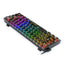 REDRAGON K617CTB-RGB 60% Wired RGB Gaming Keyboard, 61 Keys Compact Full-Transparent Mechanical Keyboard