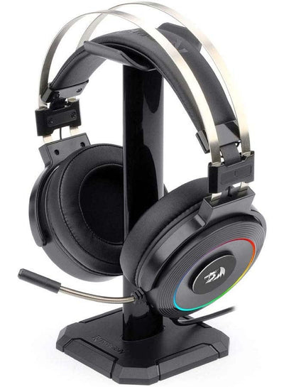 H320 Lamia2 USB RGB 7.1 Virtual Surround Gaming Headset - 3D Sound Effect With Headset Stand - Fixable mic