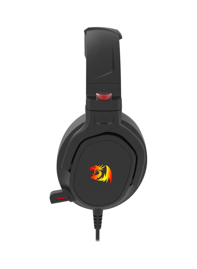 H399 NIREUS RGB USB Gaming Headset - 7.1 Surround Sound - Rotatable Ear Cups - In Line Controls - Retractable Microphone
