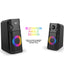 havit Multimedia Speaker SK204 ( 5W - 5V ) ,Speaker for PC ,Gaming , Music , Studying and Lap Top with USB Powered and Audio Input 3.5 Wired , dynamic led lights , 2.0 Channel Wired Home Theatre , Good Quality , excellent Public choice