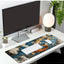 Long Gaming Mouse Pad Extended Anime Large Desk Pad with Non-Slip Base Full Keyboard Mat with Stitched Edges for Gaming 