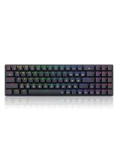 REDRAGON K626P ASHE - 78% RGB Mechanical Keyboard Low Profile Blue Switches Black