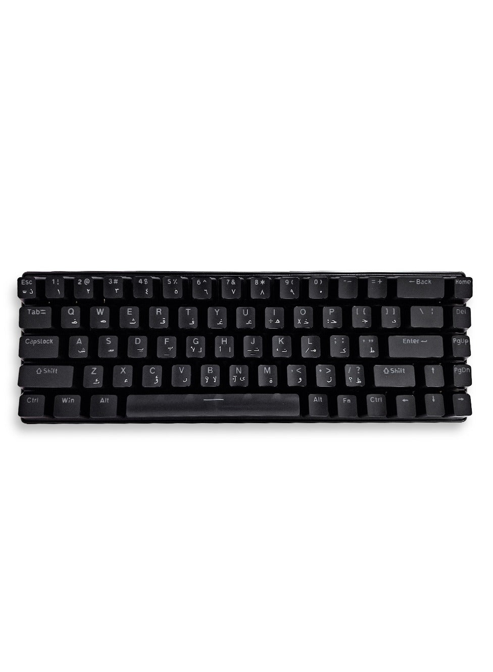 Wired Keyboard (RGB) with cable , type-c port , mechanical switch key , storage 32KB , 3 mood switch ( blue - black - red )