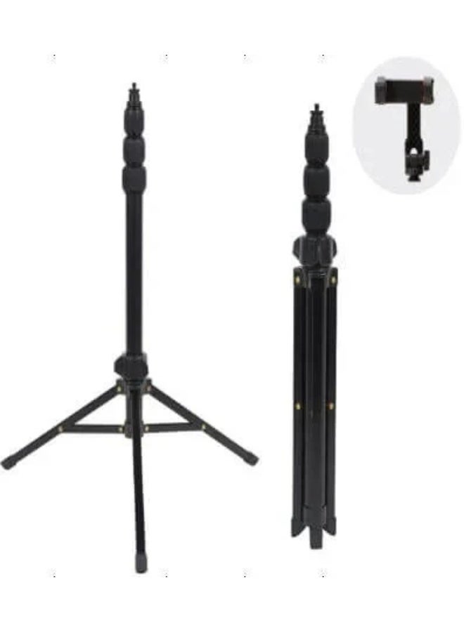 Mobile Tripod Foldable MT-42 , Lightweight Tripod Stand with Adjustable Legs & Universal Phone Holder , Portable for Vlo