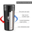 Insulated Travel Coffee Mug 300ml , Double Wall Vacuum Stainless Steel Tumbler with One-Click Leak Proof Lid, Hot & Cold
