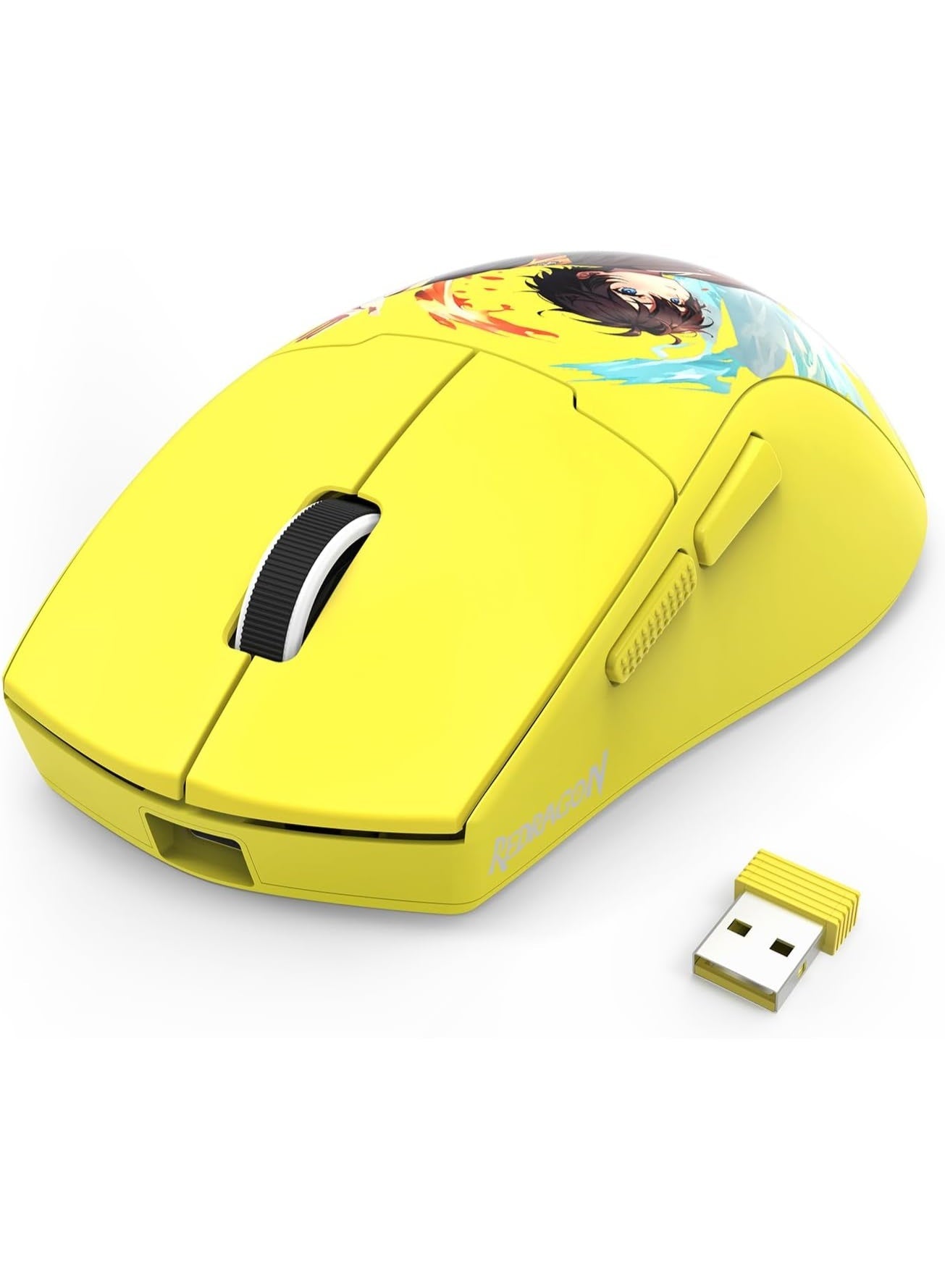 ماوس جيمنج Redragon M918AK-PRO King MAX خفيف جداً أصفر