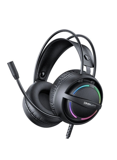X88 RGB Wired Gaming Headset with Noise Cancelling Microphone, Stereo Surround Sound, Dual USB & 3.5mm Connection, Comfo
