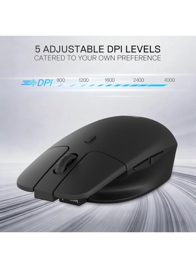 ماوس لاسلكي Redragon BM4162 Wireless قابل للشحن بأزرار صامتة أسود