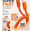 TYPE-C to TYPE-C 120W Fast Charging Cable – 2 Meter, Ultra-Fast Charging & High-Speed Data Transfer, Premium Nylon Braid