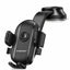 XS-805 Suction Cup Car Phone Holder with Deformable Long Arm, 180° Rotation, One-Click Lock & One-Hand Operation, Alumin