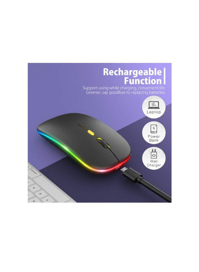 HP Wireless Computer Mouse W10 Rechargeable Slim Silent