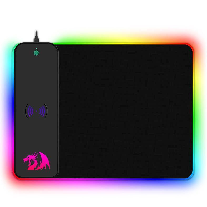 Redragon P028 CRATER Qi Fast Wireless Charging RGB Gaming Mouse Pad