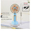 Rechargeable Mini Portable Fan , With Office Bedroom Mobile Phone Holder - HK59 Blue