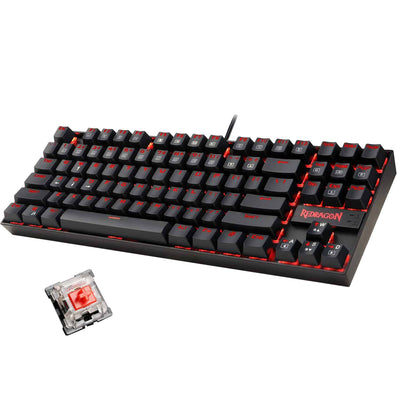 Redragon K552 KUMARA Mechanical Gaming Keyboard RED LED Backlit, Red Switch