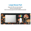 Large gaming mouse pad, 70 x 30 cm, mushroom-shaped design, waterproof surface and durable design, suitable for use on t