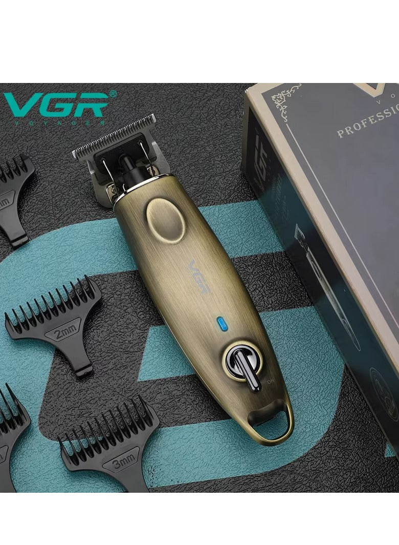 VGR Professional USB Rechargeable V-978 ,LED Display , Lubiricating Oil , Home Functional Reciprocating Shaver, Cleaning brush, Protection cap, USB charging cable, 5pc guide comb , 180 Minutes Operating Time