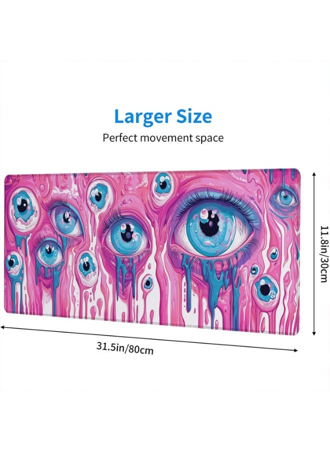 Wilderness Style Eyes Mouse-Pad Mousepad with Non-Slip Rubber Base Gaming Mouse Mat Waterproof Fanny Mousepad Washable C