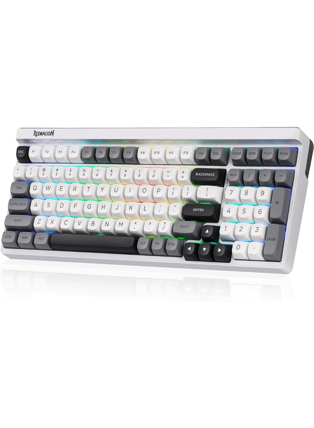 K656 Pro 3-Mood Mechanical Gaming Keyboard – Triple-Mode Connectivity (Bluetooth 3.0/5.0, 2.4GHz & USB-C Wired), 100-Key