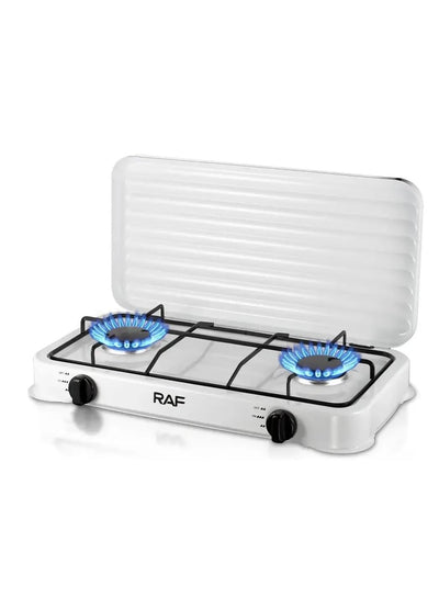 RAF Electric Hot Plate Two Burner Gas R.8033, White