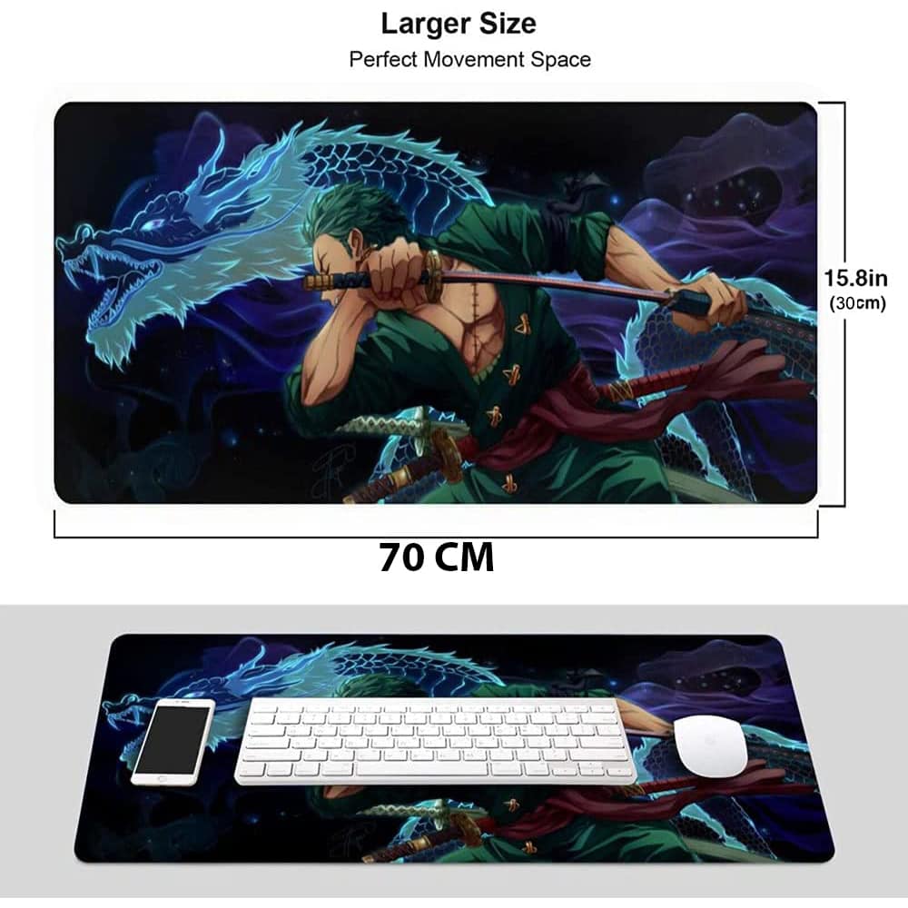 One Piece Roronoa Zoro Gaming Mouse Pad – Extended Size 70 x 30 CM