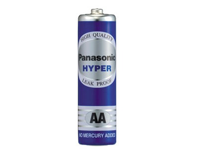 Panasonic 60-Piece Hyper Manganese AA-Size Battery R6UT/4S Blue/Silver