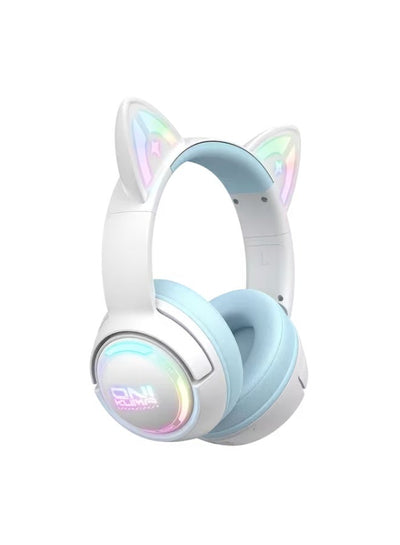 GT838 Cat-Ear Wireless Gaming Headset – 2.4GHz USB Receiver, Bluetooth & Wired Connectivity, 50mm Drivers, Low-Latency A