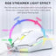 CW905 Wired RGB Gaming Mouse with Adjustable 6400DPI , 7 Buttons Optical USB Mouse, Ergonomic Symmetrical Design, Anti F