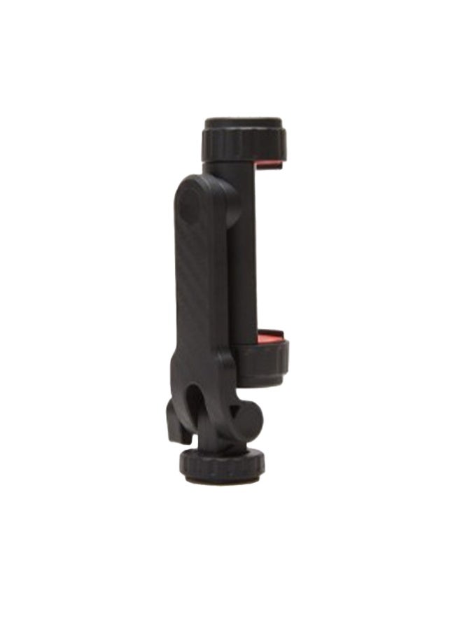 Mobile Phone Holder BH-05 with 2 Cold Shoe Ports , Lightweight and Durable ABS Design , Secure Mount for 55-90mm Width M