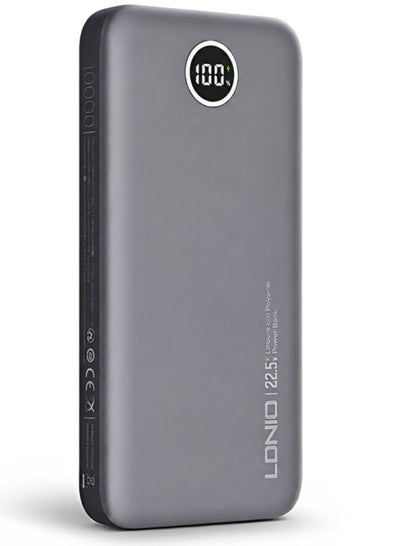 PQ10 10000mAh Fast Charging Power Bank with 22.5W USB Output, 18W USB-C Input, Dual USB Ports, LED Digital Display, Ultr
