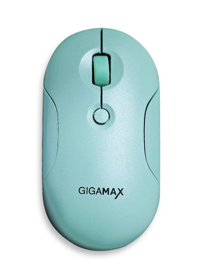 Gigamax Wireless Desk Mouse, G-1200, 1600 DPI Wired/Wireless Functional Mouse with 3 Modes Connectivity, Bluetooth and 2.4G Wireless, 4 Macro Buttons, Long Lasting Rechargeable Battery Capacity and for PC/Mac/Laptop Used in Home and office, Green