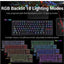 كيبورد ريدراجون K598 بسويتش أحمر مضاء بـ RGB